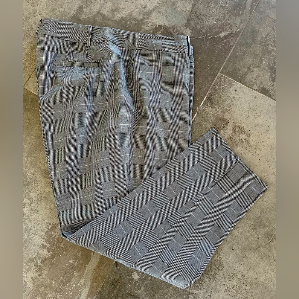 Talbots Glen Plaid Hampshire Pants Sz 18W